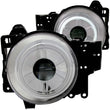 Load image into Gallery viewer, ANZO 2007-2013 Toyota Fj Cruiser Projector Headlights w/ Halo Chrome - Back View