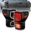 Load image into Gallery viewer, ANZO 2007-2013 Toyota Tundra LED Taillights Plank Style Black w/Clear Lens - Main Product View