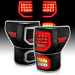 Load image into Gallery viewer, ANZO 2007-2013 Toyota Tundra LED Taillights Plank Style Black w/Clear Lens - Side View