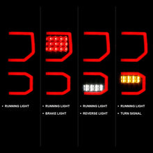 Load image into Gallery viewer, ANZO 2007-2013 Toyota Tundra LED Taillights Plank Style Black w/Smoke Lens - Back View