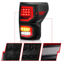 Load image into Gallery viewer, ANZO 2007-2013 Toyota Tundra LED Taillights Plank Style Black w/Smoke Lens - Additional View 6