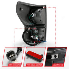 Load image into Gallery viewer, ANZO 2007-2013 Toyota Tundra LED Taillights Plank Style Black w/Smoke Lens - Additional View 7