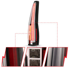 Load image into Gallery viewer, ANZO 2007-2014 Cadillac Escalade Led Taillights Red/Clear - Back View