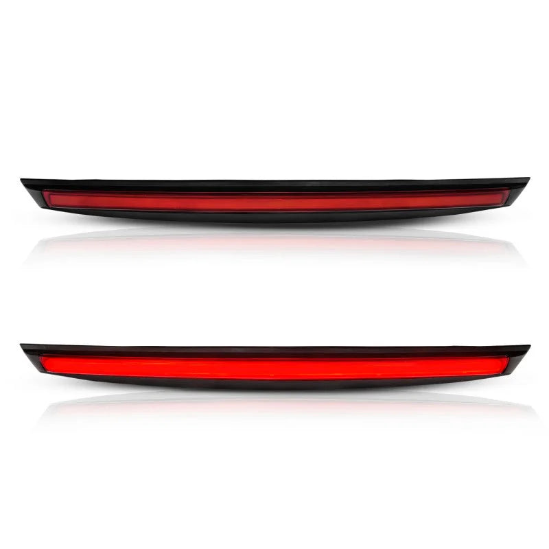 ANZO 2007-2014 Chevrolet Suburban 1500 LED 3rd Brake Light Black Housing Red Lens w/ Spoiler 1pc - Back View