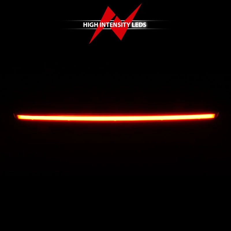 ANZO 2007-2014 Chevrolet Suburban 1500 LED 3rd Brake Light Black Housing Red Lens w/ Spoiler 1pc - Installation View