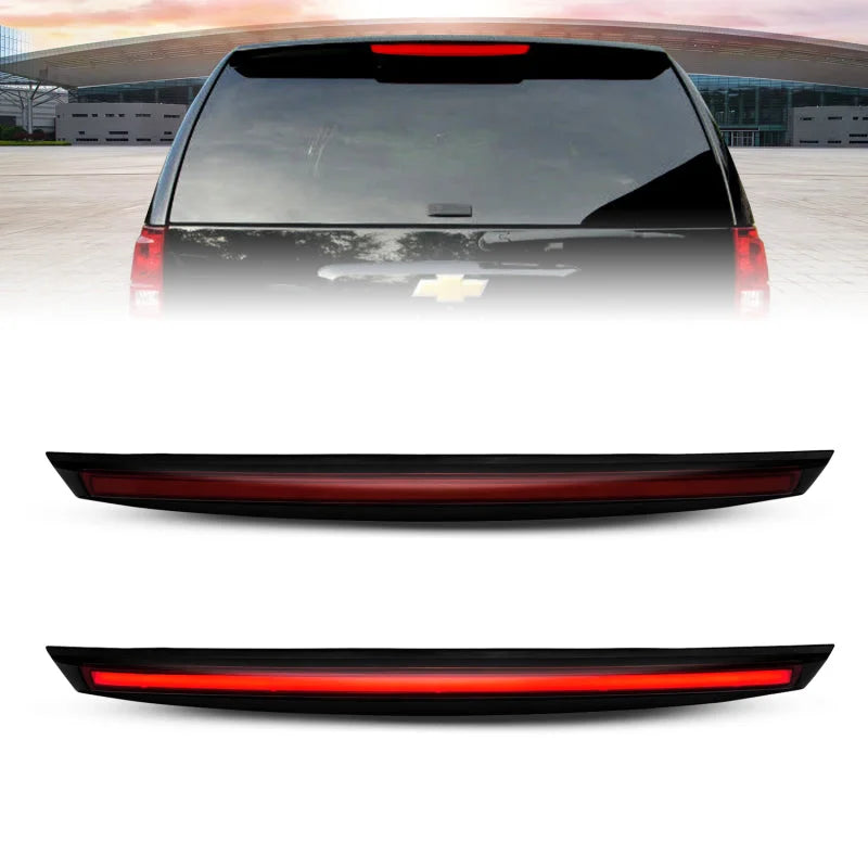 ANZO 2007-2014 Chevrolet Suburban 1500 LED 3rd Brake Light Black Housing Smoke Lens w/ Spoiler 1pc - Main Product View