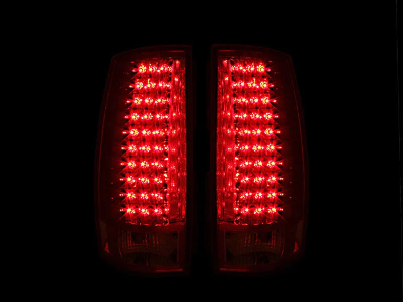 ANZO 2007-2014 Chevrolet Suburban LED Taillights Red/Clear G4 - Side View