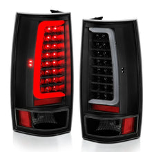 Load image into Gallery viewer, ANZO 2007-2014 Chevy Tahoe LED Taillight Plank Style Black w/Clear Lens - Side View