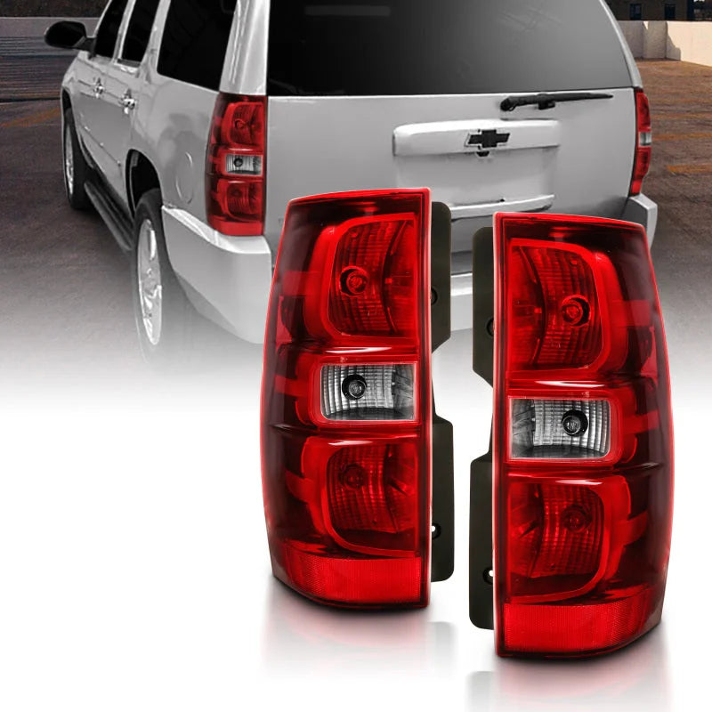 ANZO 2007-2014 Chevy Tahoe Taillight Red/Clear Lens (OE Replacement) - Main Product View