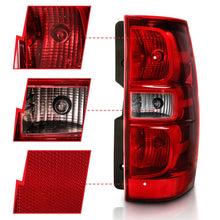 Load image into Gallery viewer, ANZO 2007-2014 Chevy Tahoe Taillight Red/Clear Lens (OE Replacement) - Back View