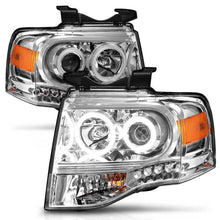 Load image into Gallery viewer, ANZO 2007-2014 Ford Expedition Projector Headlights Chrome - Side View