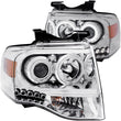 Load image into Gallery viewer, ANZO 2007-2014 Ford Expedition Projector Headlights Chrome - Back View