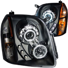 Load image into Gallery viewer, ANZO 2007-2014 Gmc Yukon Projector Headlights w/ Halo Black (CCFL) - Main Product View