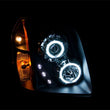 Load image into Gallery viewer, ANZO 2007-2014 Gmc Yukon Projector Headlights w/ Halo Black (CCFL) - Side View