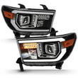 Load image into Gallery viewer, ANZO 2007-2014 Toyota Tundra Projector Light Bar H.L Black Amber(Led High Beam) (Halogen Version) - Additional View 5