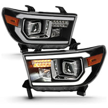 Load image into Gallery viewer, ANZO 2007-2014 Toyota Tundra Projector Light Bar H.L Black Amber(Led High Beam) (Halogen Version) - Additional View 5