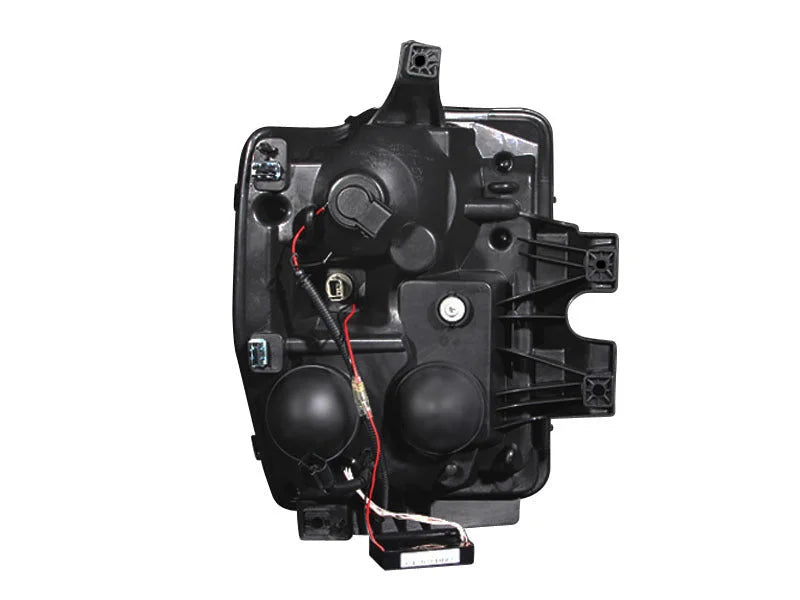 ANZO 2008-2010 Ford F-250 Projector Headlights w/ Halo Black (CCFL) - Additional View 7