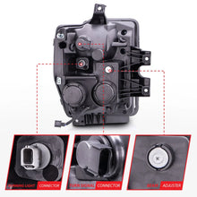 Load image into Gallery viewer, ANZO 2008-2010 Ford F-250 Projector Headlights w/ Halo Black (CCFL) - Additional View 8