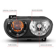 Load image into Gallery viewer, ANZO 2008-2014 Dodge Challenger Crystal Headlights Black - Installation View