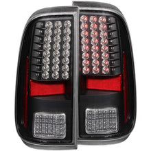Load image into Gallery viewer, ANZO 2008-2015 Ford F-250 LED Taillights Black - Main Product View