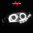 Load image into Gallery viewer, ANZO 2008-2015 Mitsubishi Lancer Projector Headlights w/ Halo Black (CCFL) - Additional View 6