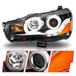 Load image into Gallery viewer, ANZO 2008-2015 Mitsubishi Lancer Projector Headlights w/ Halo Black (CCFL) - Additional View 10
