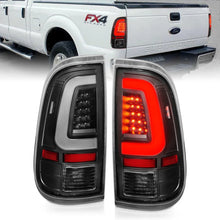 Load image into Gallery viewer, ANZO 2008-2016 Ford F-250 LED Taillights Black Housing Clear Lens (Pair) - Main Product View