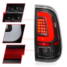 Load image into Gallery viewer, ANZO 2008-2016 Ford F-250 LED Taillights Black Housing Clear Lens (Pair) - Additional View 5