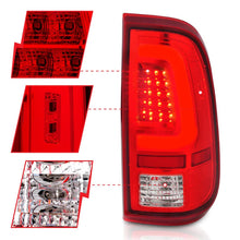 Load image into Gallery viewer, ANZO 2008-2016 Ford F-250 LED Taillights Chrome Housing Red/Clear Lens (Pair) - Additional View 6