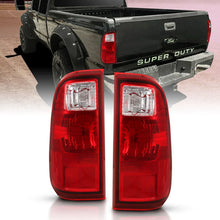 Load image into Gallery viewer, ANZO 2008-2016 Ford F-250 Taillight Red/Clear Lens (OE Replacement) - Main Product View
