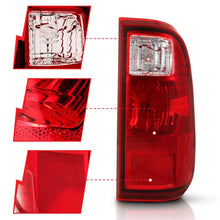 Load image into Gallery viewer, ANZO 2008-2016 Ford F-250 Taillight Red/Clear Lens (OE Replacement) - Back View