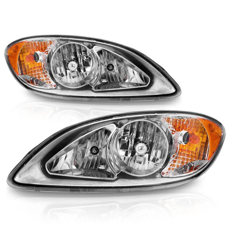 ANZO 2008-2016 International Prostar Crystal Headlights Chrome Housing - Installation View