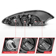 Load image into Gallery viewer, ANZO 2008-2016 International Prostar Crystal Headlights Chrome Housing - Additional View 5