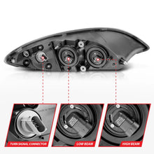 Load image into Gallery viewer, ANZO 2008-2016 International Prostar Crystal Headlights Chrome Housing - Additional View 5