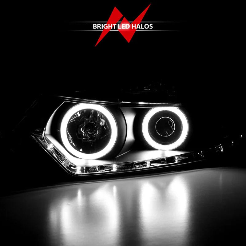 ANZO 2009-2012 Acura Tsx Projector Headlights w/ Halo Black (CCFL) (HID Compatible) - Additional View 5
