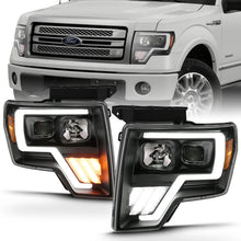 Load image into Gallery viewer, ANZO 2009-2013 Ford F-150 Projector Light Bar G4 Switchback H.L.Black Amber - Main Product View