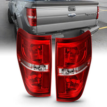 Load image into Gallery viewer, ANZO 2009-2014 Ford F-150 Euro Taillight Red/Clear (W/O Bulb) - Main Product View