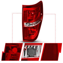 Load image into Gallery viewer, ANZO 2009-2014 Ford F-150 Euro Taillight Red/Clear (W/O Bulb) - Back View