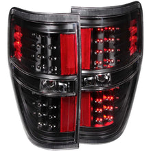 Load image into Gallery viewer, ANZO 2009-2014 Ford F-150 LED Taillights Black - Main Product View
