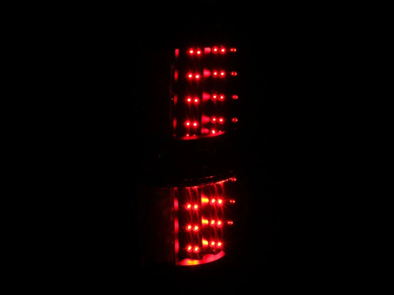 ANZO 2009-2014 Ford F-150 LED Taillights Black - Side View