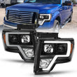 Load image into Gallery viewer, ANZO 2009-2014 Ford F-150 Projector Light Bar H.L Black Amber - Main Product View