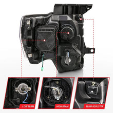 Load image into Gallery viewer, ANZO 2009-2014 Ford F-150 Projector Light Bar H.L Black Amber - Installation View