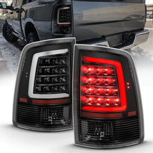 Load image into Gallery viewer, ANZO 2009-2018 Dodge Ram 1500 LED Taillight Plank Style Black w/Clear Lens - Main Product View