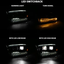 Load image into Gallery viewer, ANZO 2009-2018 Dodge Ram 1500 Led Projector Plank Style Switchback H.L Halo Black Amber (OE Style) - Additional View 6