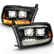 Load image into Gallery viewer, ANZO 2009-2018 Dodge Ram 1500 Led Projector Plank Style Switchback H.L Halo Black Amber (OE Style) - Additional View 8
