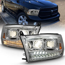 Load image into Gallery viewer, ANZO 2009-2018 Dodge Ram 1500 Projector H.L. Switchback Black Amber - Main Product View