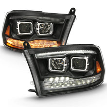 Load image into Gallery viewer, ANZO 2009-2018 Dodge Ram 1500 Projector H.L. Switchback Black Amber - Additional View 10