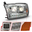 Load image into Gallery viewer, ANZO 2009-2018 Dodge Ram 1500 Projector H.L. Switchback Black Amber - Additional View 11