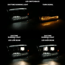 Load image into Gallery viewer, ANZO 2009-2018 Dodge Ram 1500 Projector H.L. Switchback Chrome Amber - Additional View 9