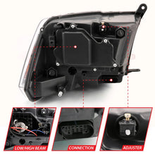 Load image into Gallery viewer, ANZO 2009-2018 Dodge Ram 1500 Projector Plank Style Switchback H.L Halo Black Amber (OE Style) - Additional View 5